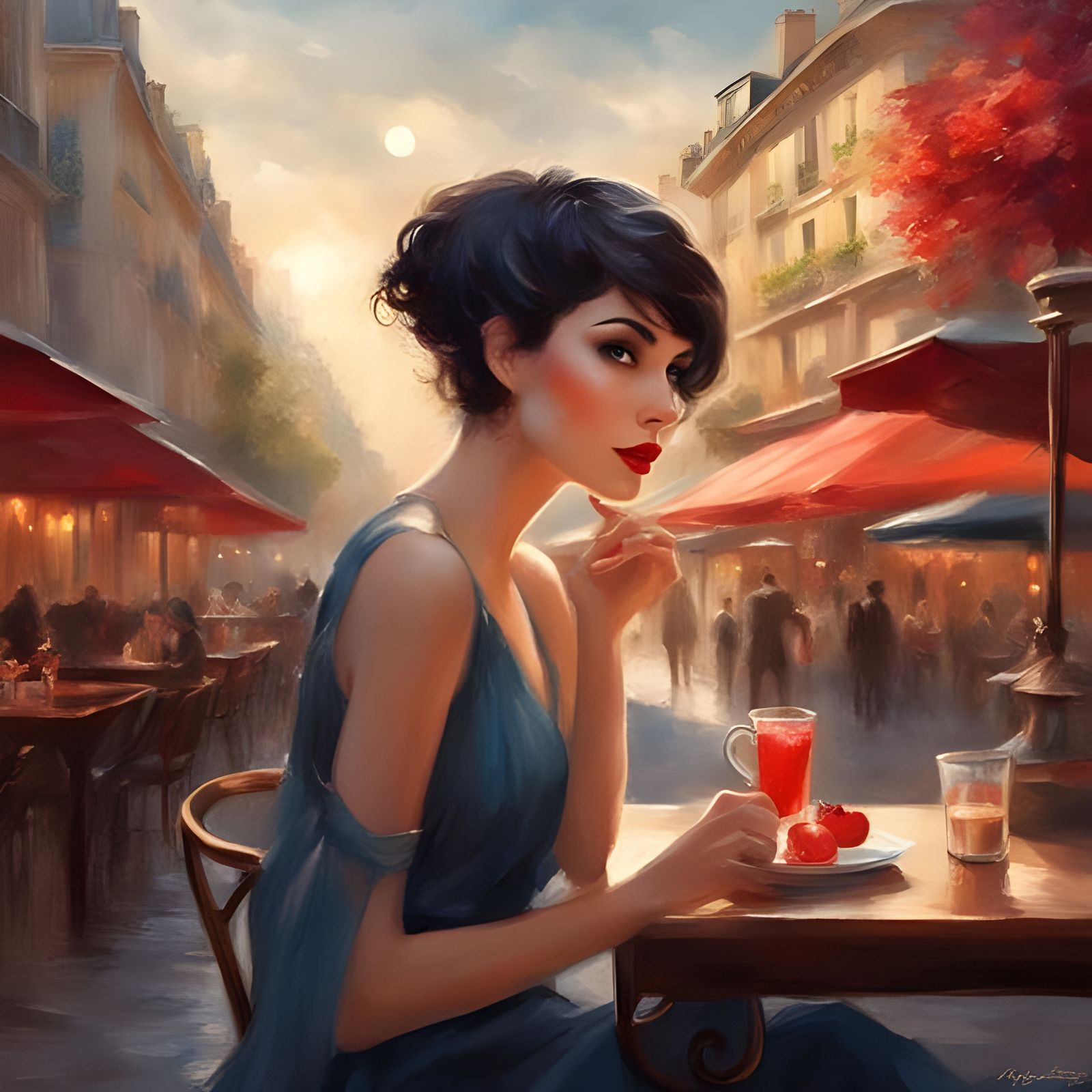 Mesmerizing Portrait of a French Woman in Paris