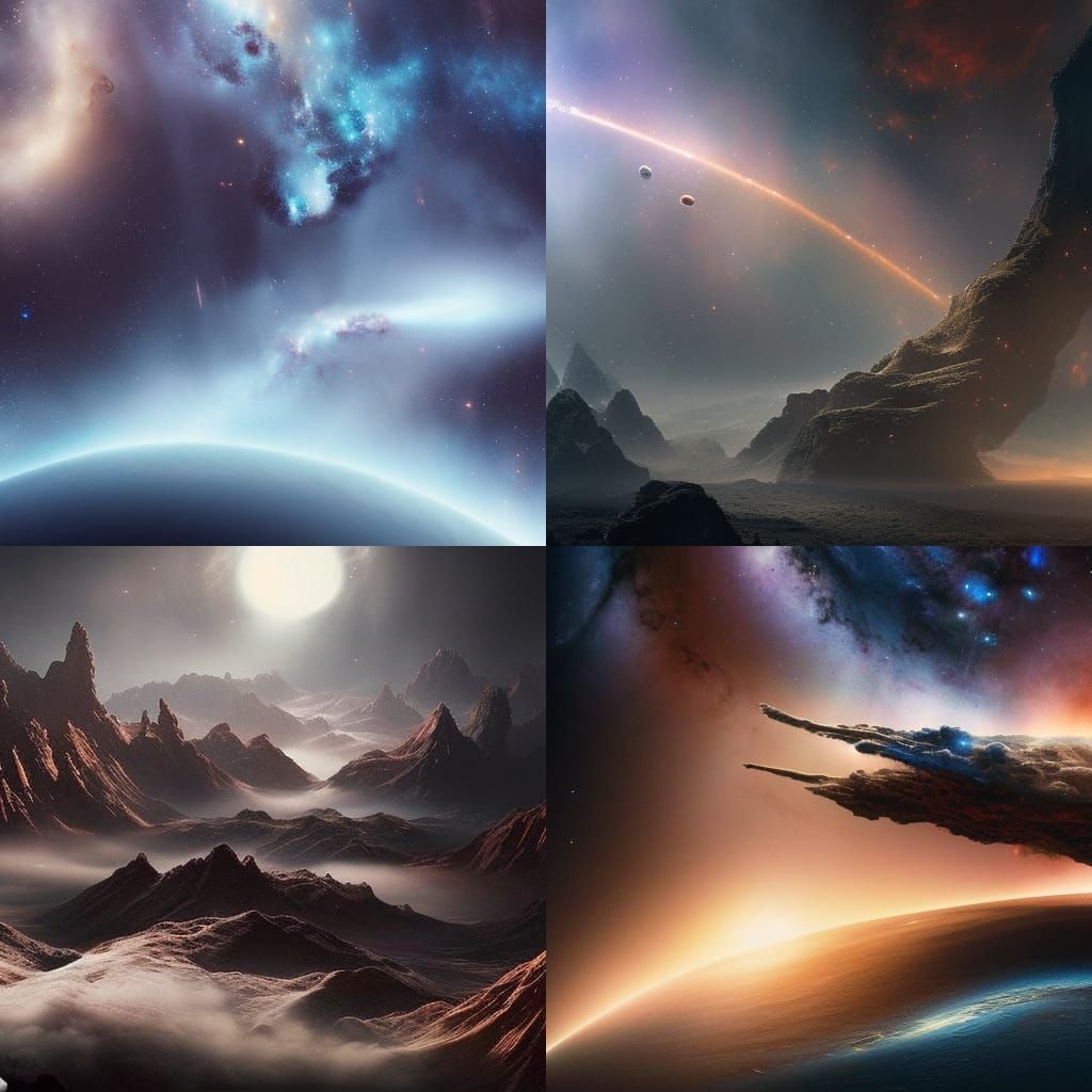 Intergalactic Expanse: Epic Cinematic Digital Matte Painting