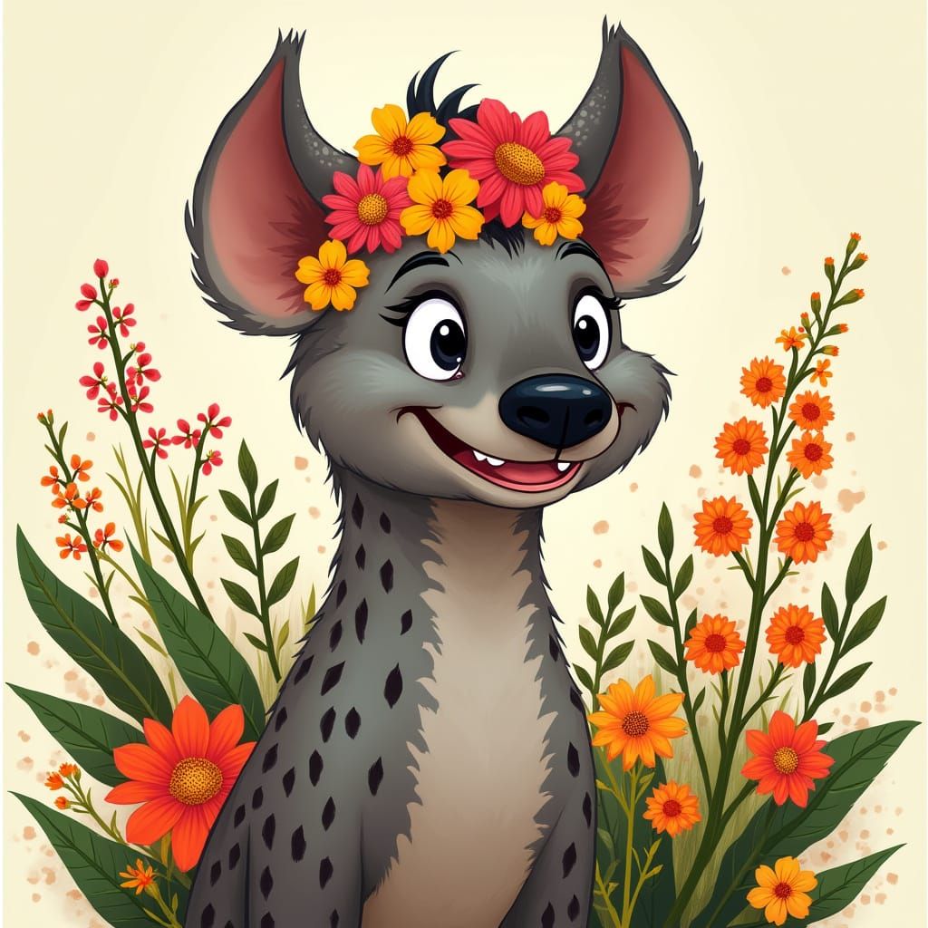 joyful hyena