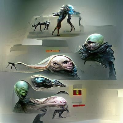 Alien Race Concept Art: Extraterrestrial Civilization
