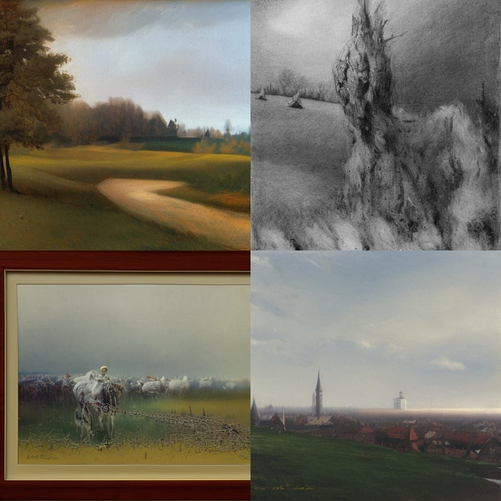 Contemplative Portrait in Post-Impressionist Style