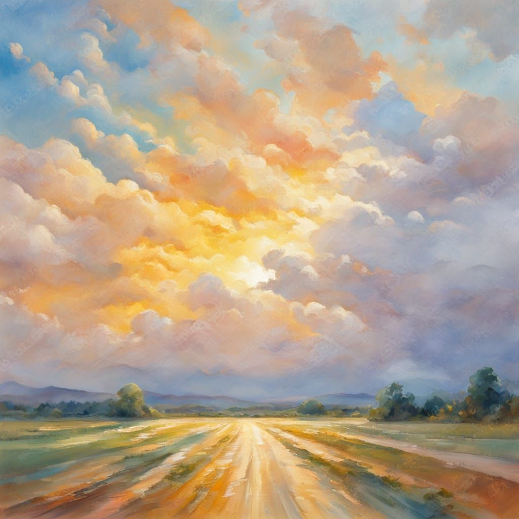 Soft Focus Morning Sunshine in Pastel Hues