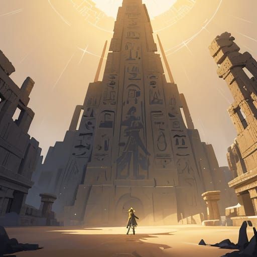 Ancient Egyptian Goddess in Anime Style