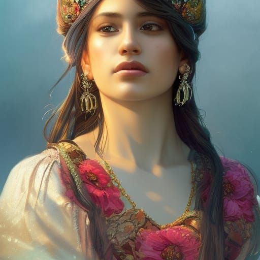 Stunning Portrait of a Mexican Princess