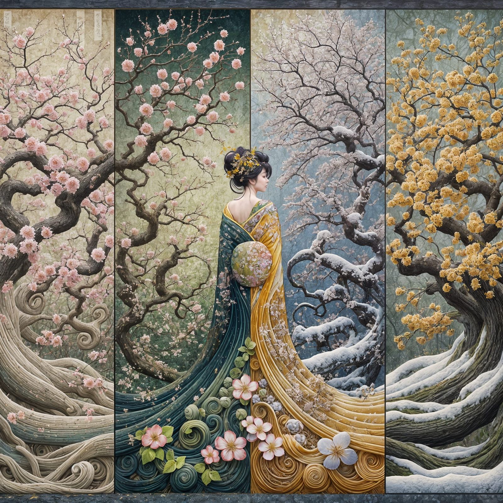 Screen of Four Seasons