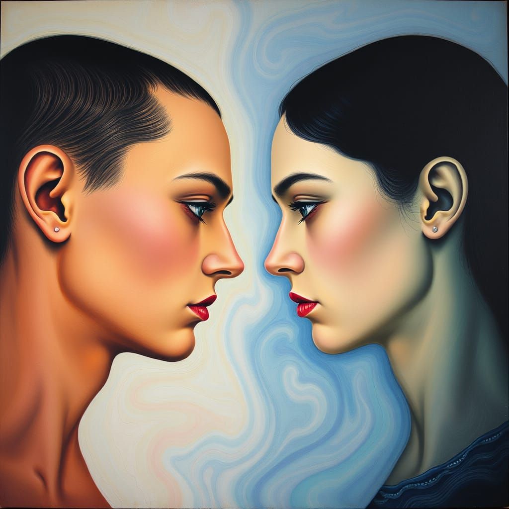 Mirrored Souls in Ethereal Harmony