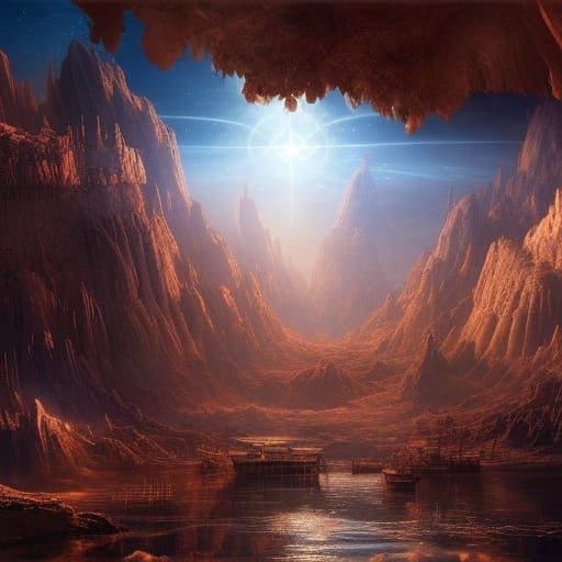 Dramatic Digital Painting of Star Birth