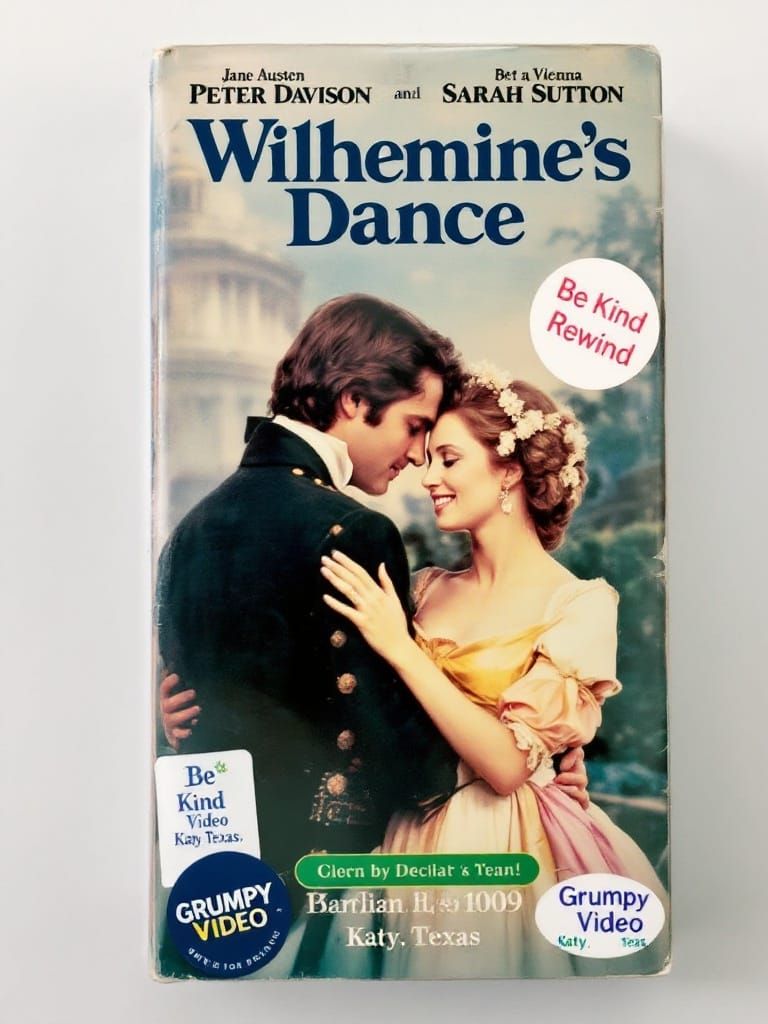 Vintage 1980s VHS Cover Art of Regency Era Romance