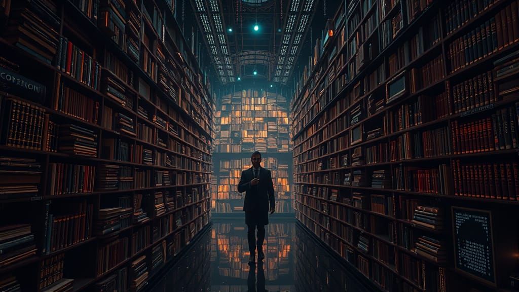 Retro-Futuristic Digital Library with MIB Agent