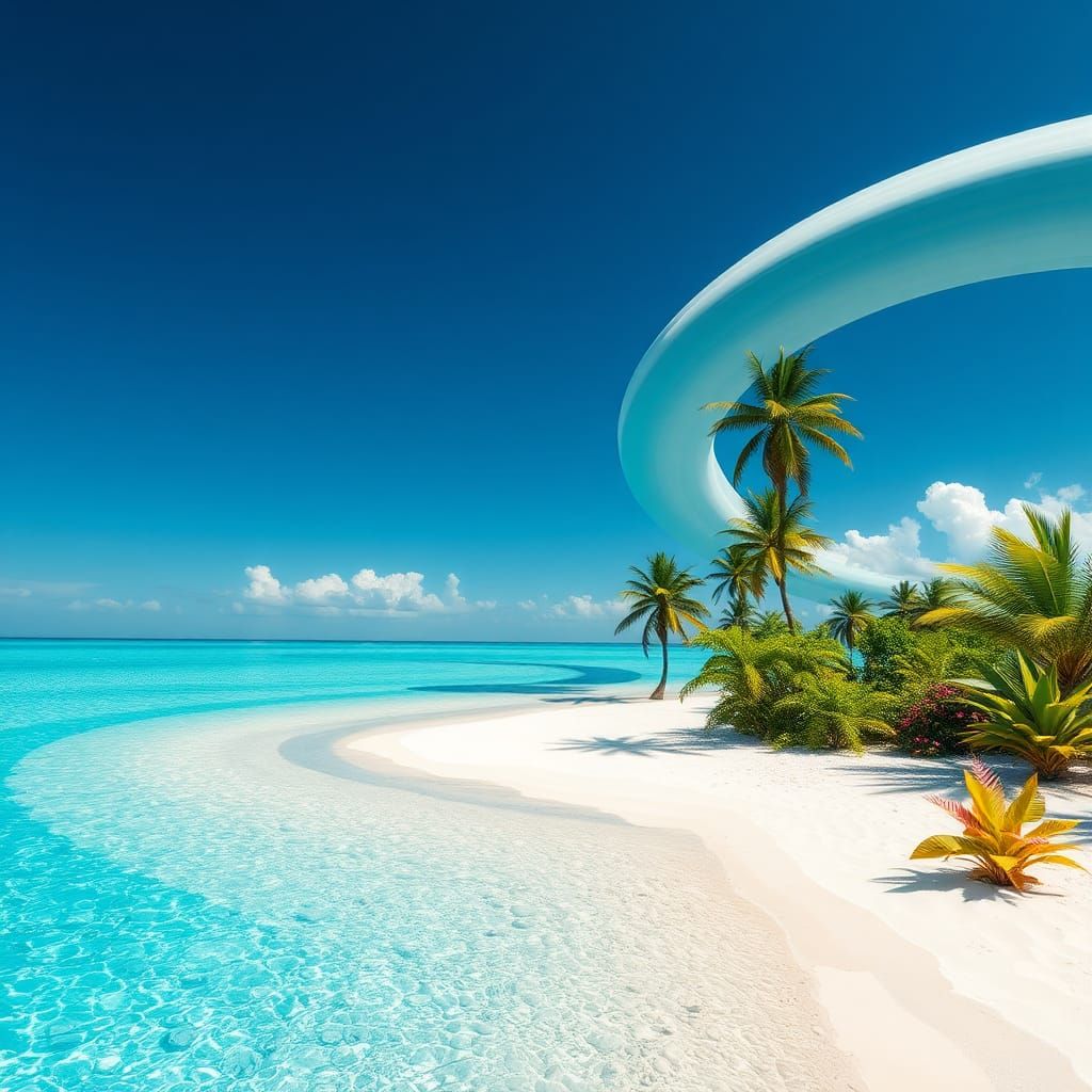 Exotic Paradise on an Alien Planet: Digital Art