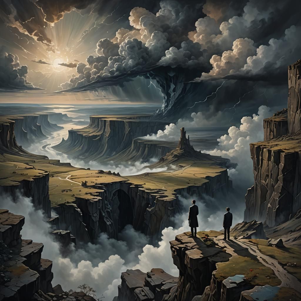 Surreal Dreamscape at the Edge of Reality