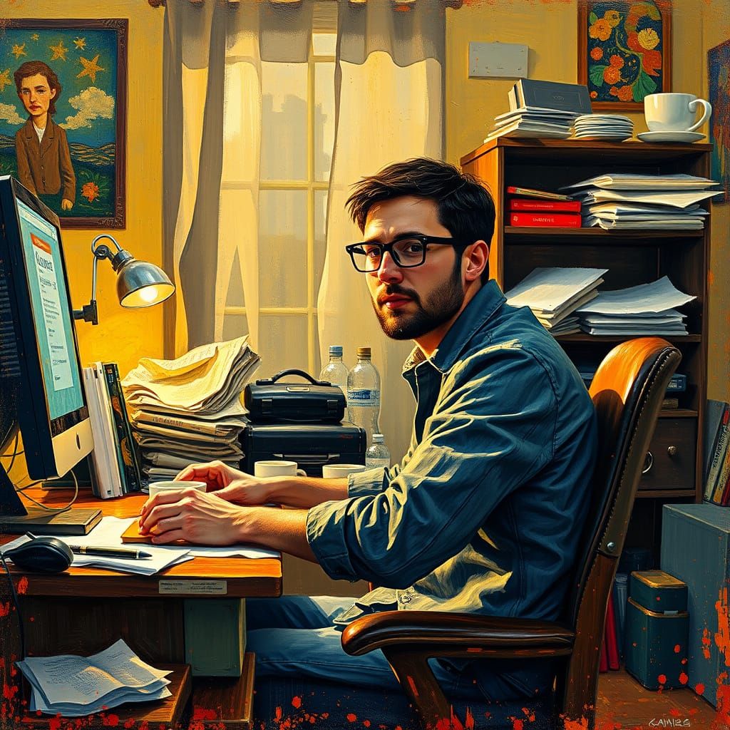 A Nerdy Computer Whiz Lost in a World of Artistic Expression