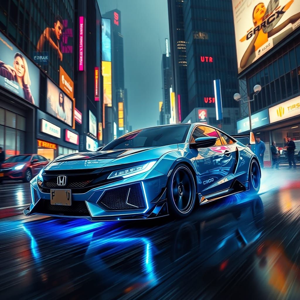 Honda crx cyberpunk