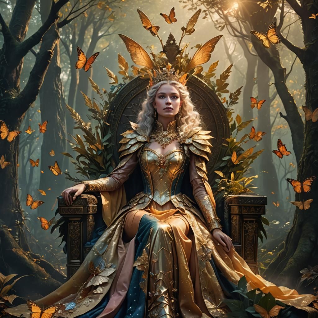 Queen of Peaches in Mystical Forest