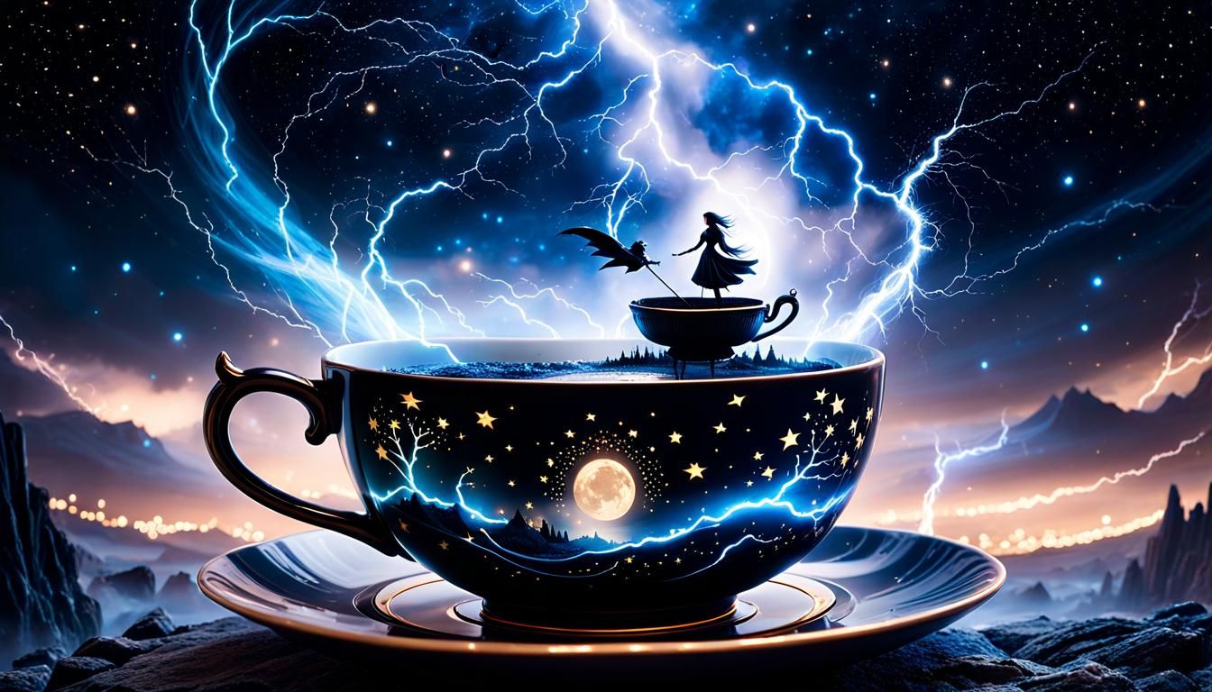 Magic Teacup Reveals Miniature Fantasy World