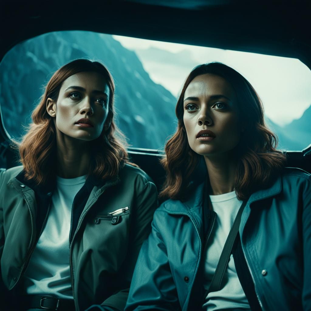 Cinematic Dream Girls in Film Grain Style