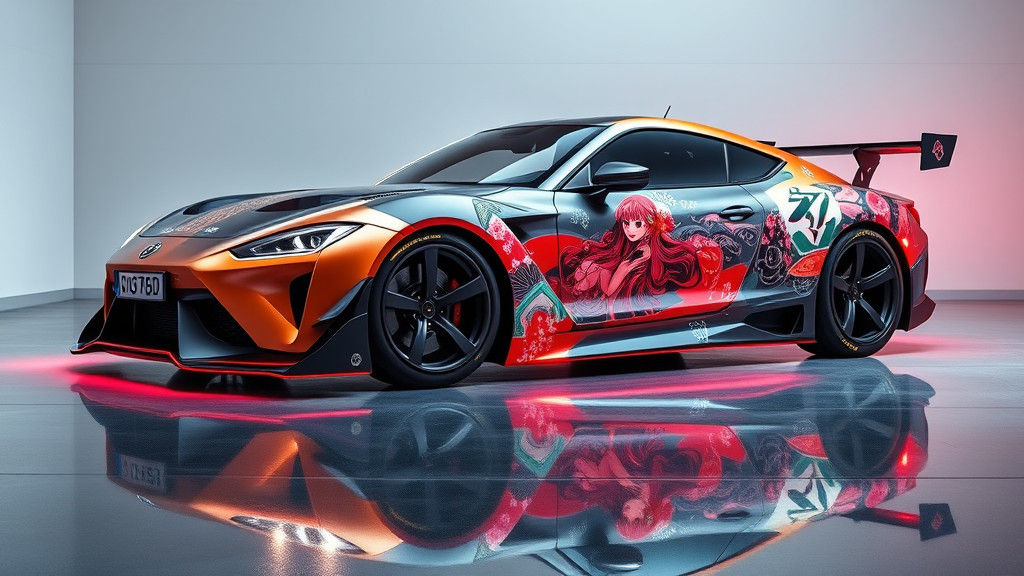 Anime-Inspired Drift Car: GT-R, Mustang, AMG Fusion