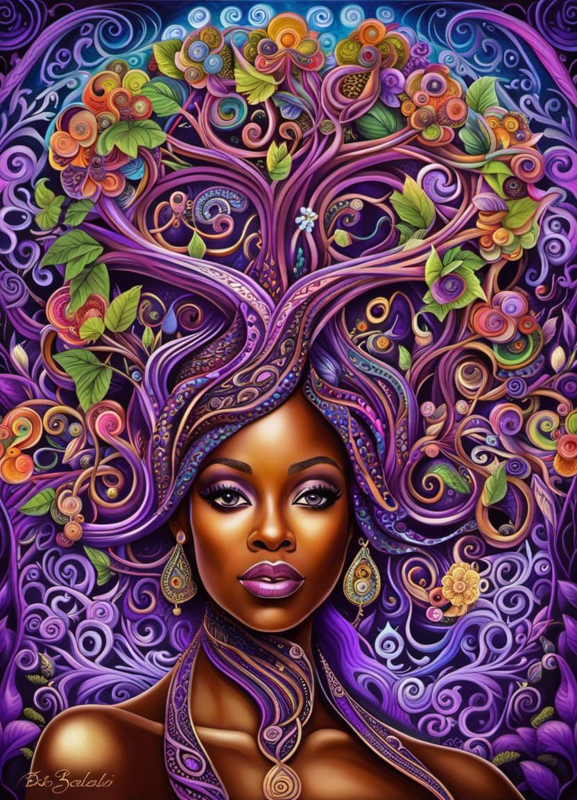 Psychedelic Tree of Knowledge with Viola Davis