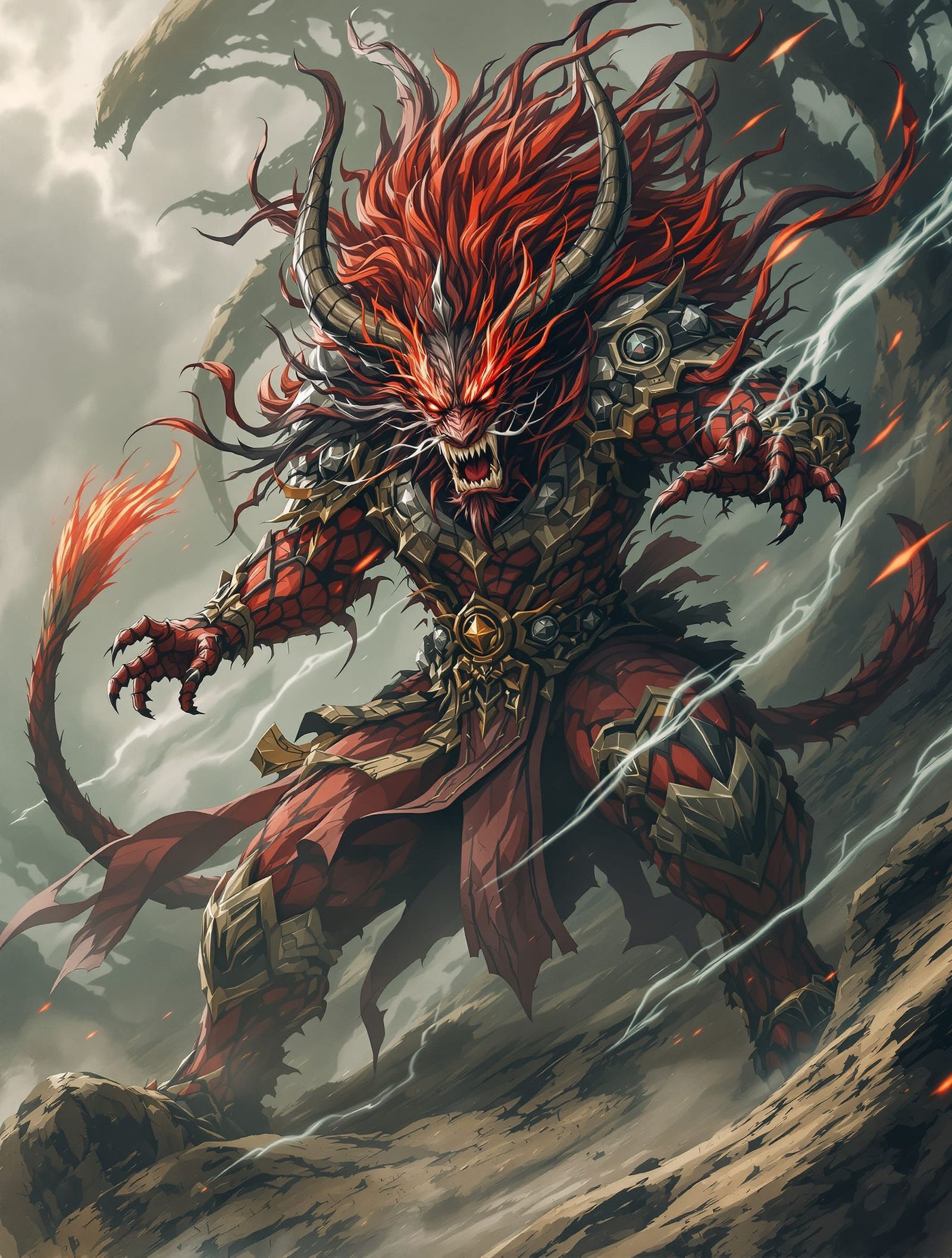 Mazoku Demon Lioness Leads Pack with Authority