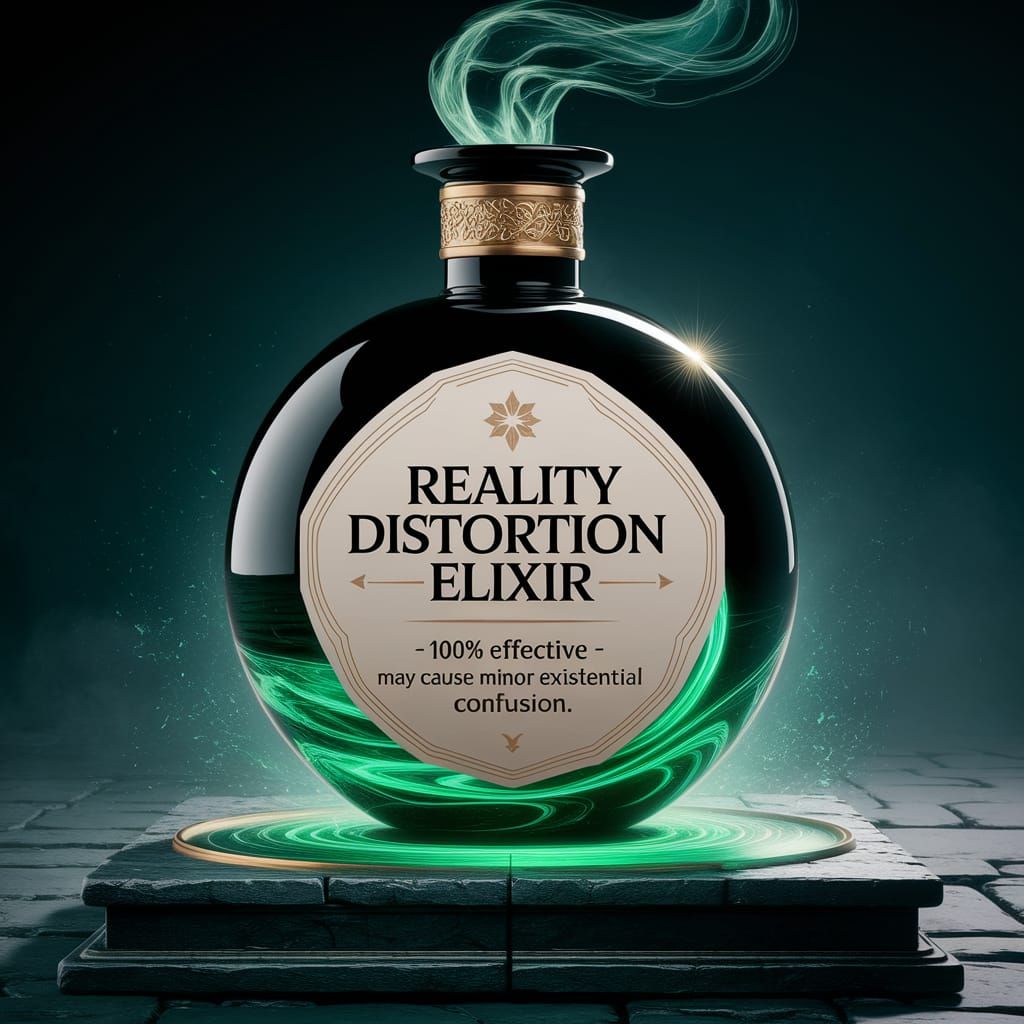 Mysterious Reality Distortion Flask in Ancient Setting