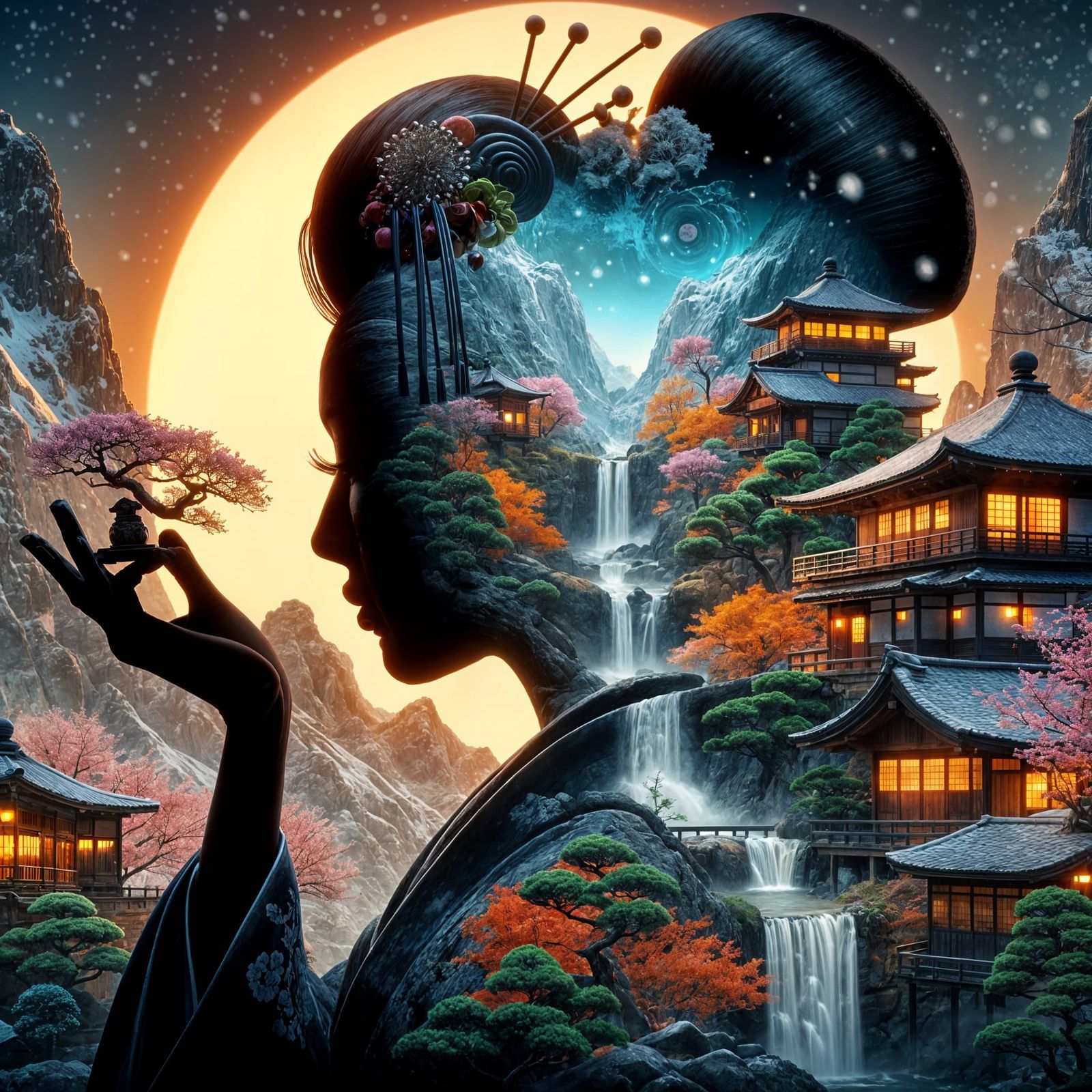 Double Exposure Geisha