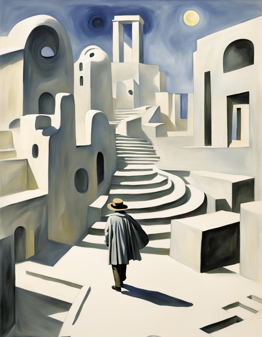 Mystic Labyrinth Figure: Storybook Illustration