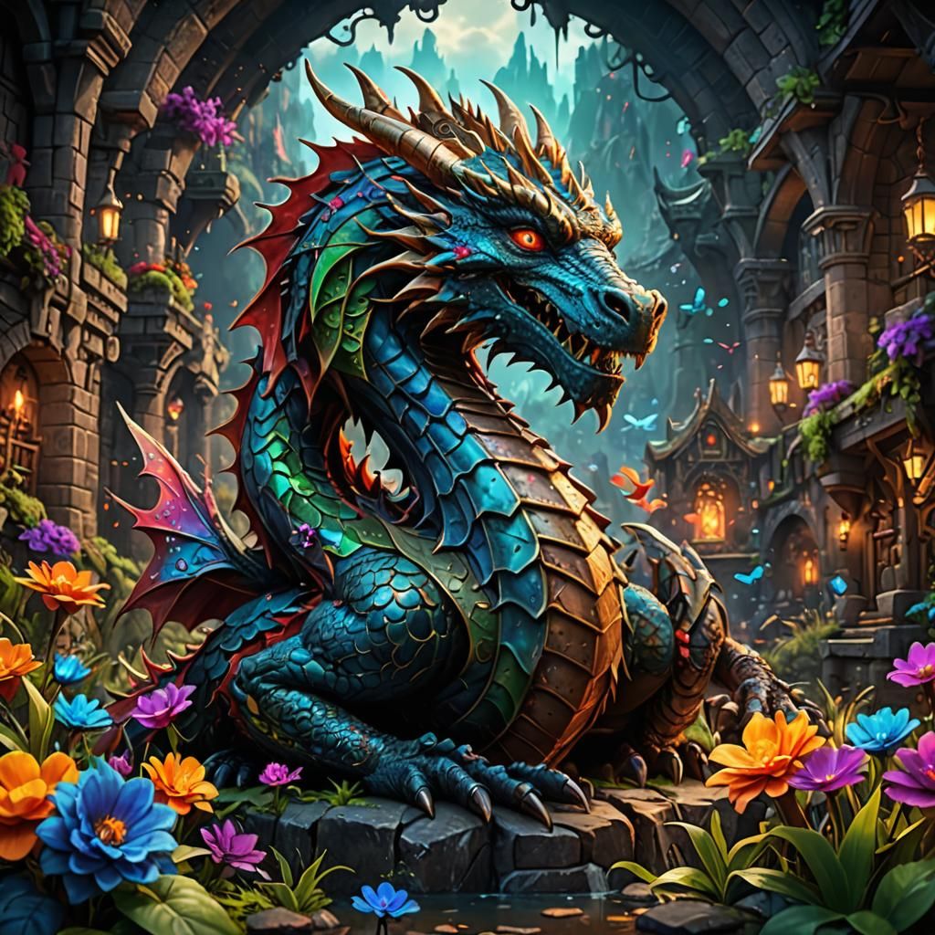DragonTinkerluv Word Art in Detailed Matte Painting