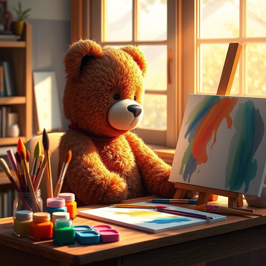 Whimsical Artist Studio in Vibrant Colors