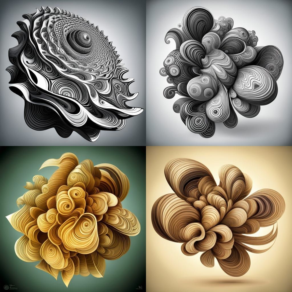 Orion Constellation in Abstract Fractal Design