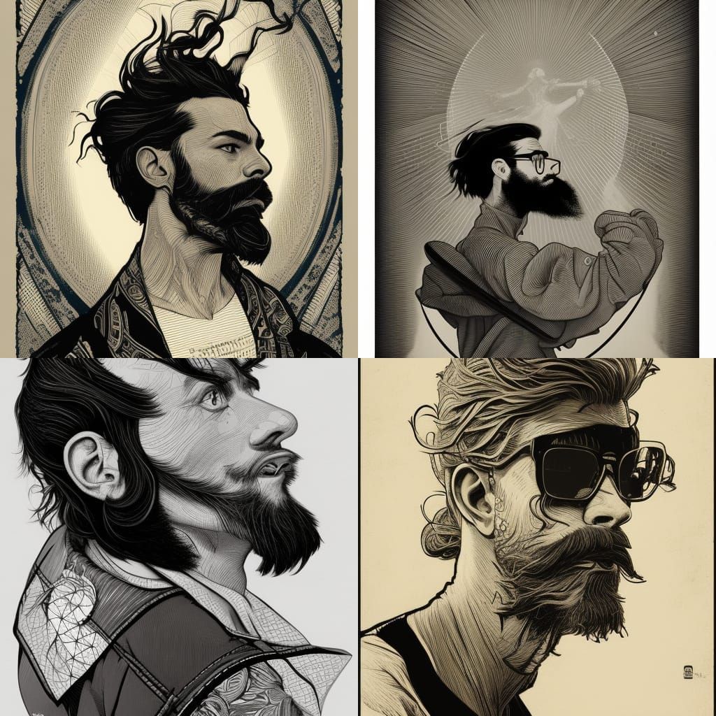 Skateboarder Halfpipe Jump: Linocut Portrait