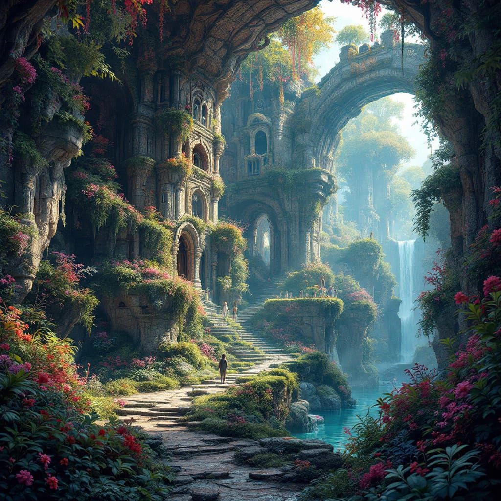 Mystical Realm: Fantastical Concept Art in 8K