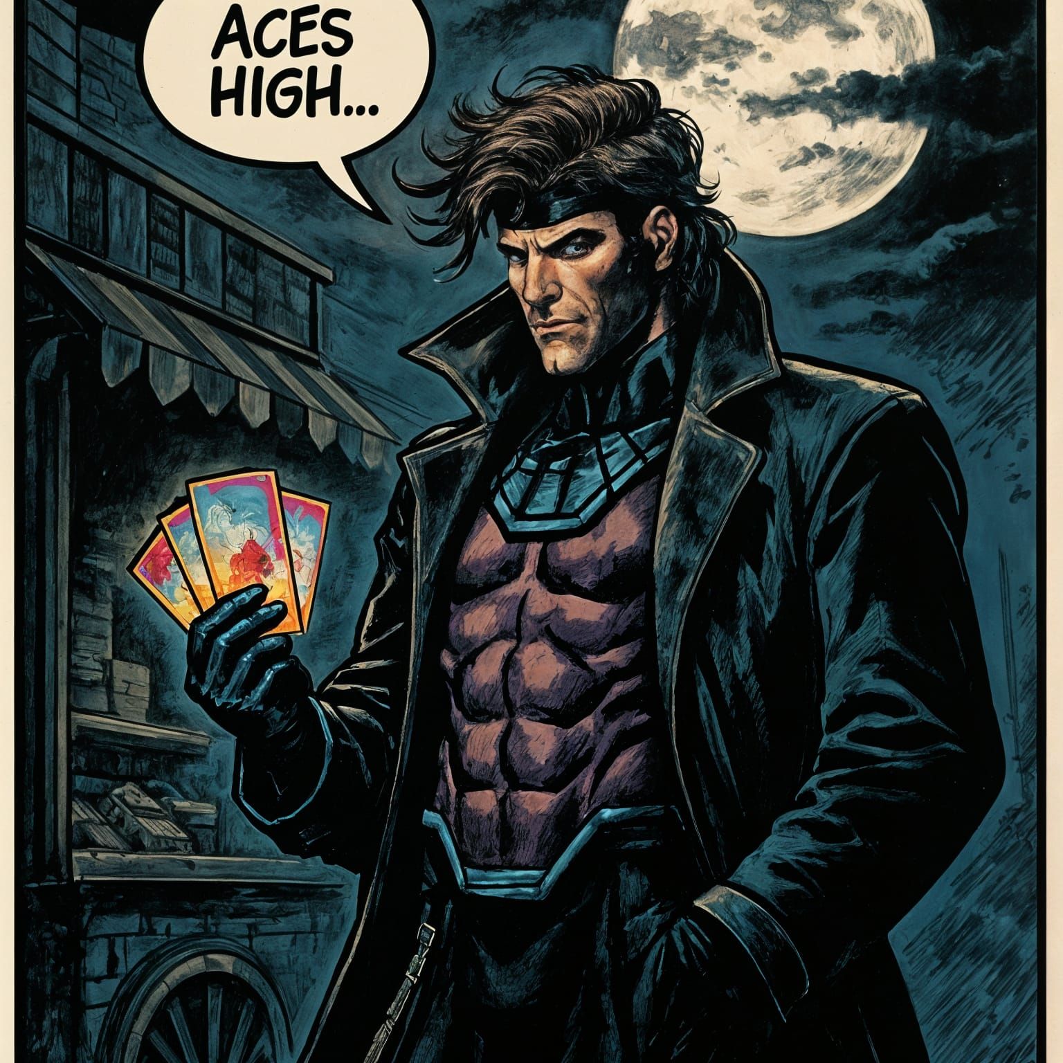 Gambit in New Orleans, Comic Book Art