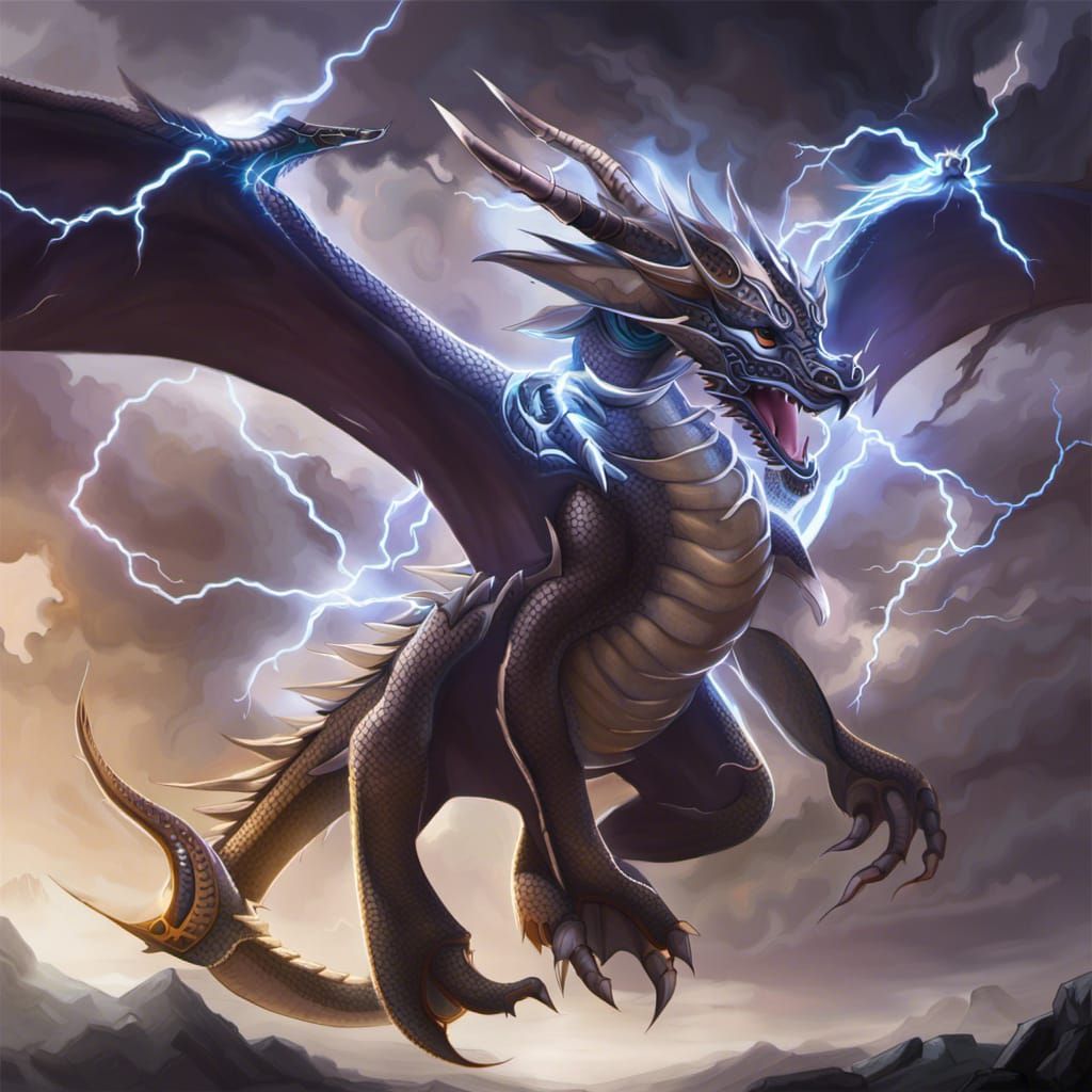 Electric Dragon Unleashes Lightning Storm