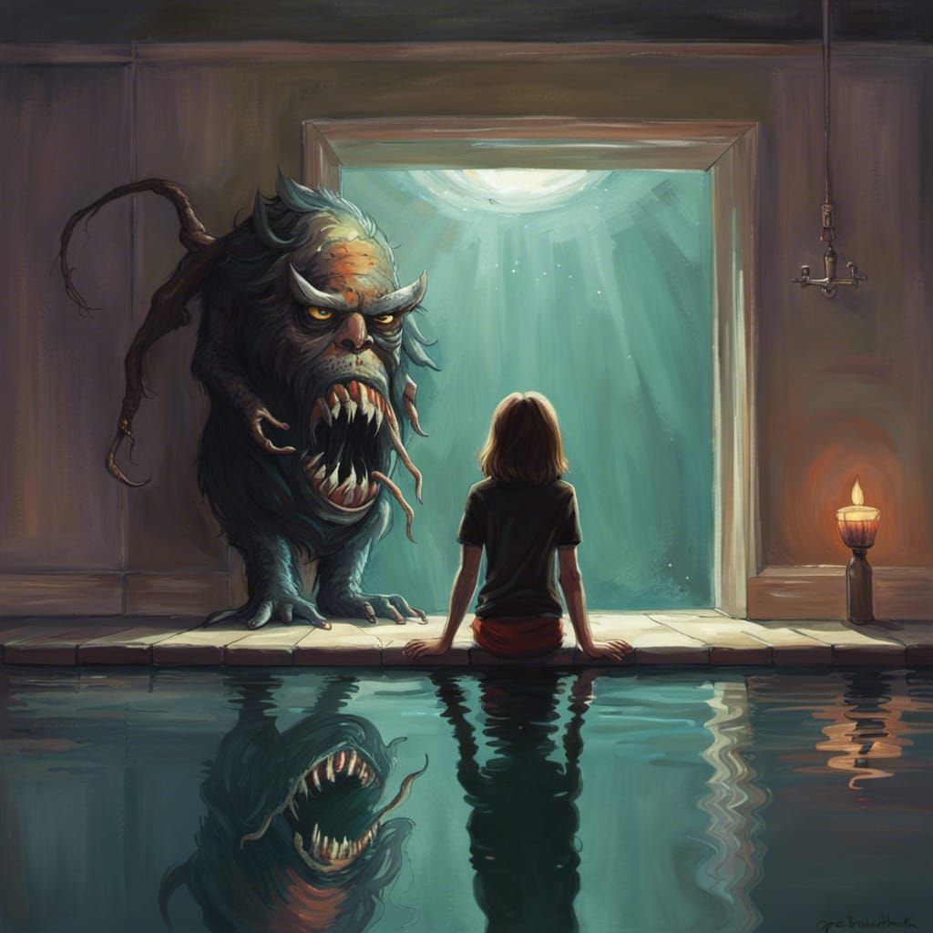 Sinister Reflection in a Dark Pool