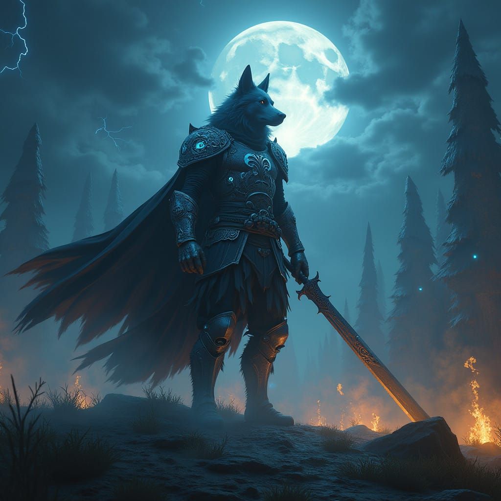 Epic Battle between Eastern European Shepherd and Shadowy Cr...