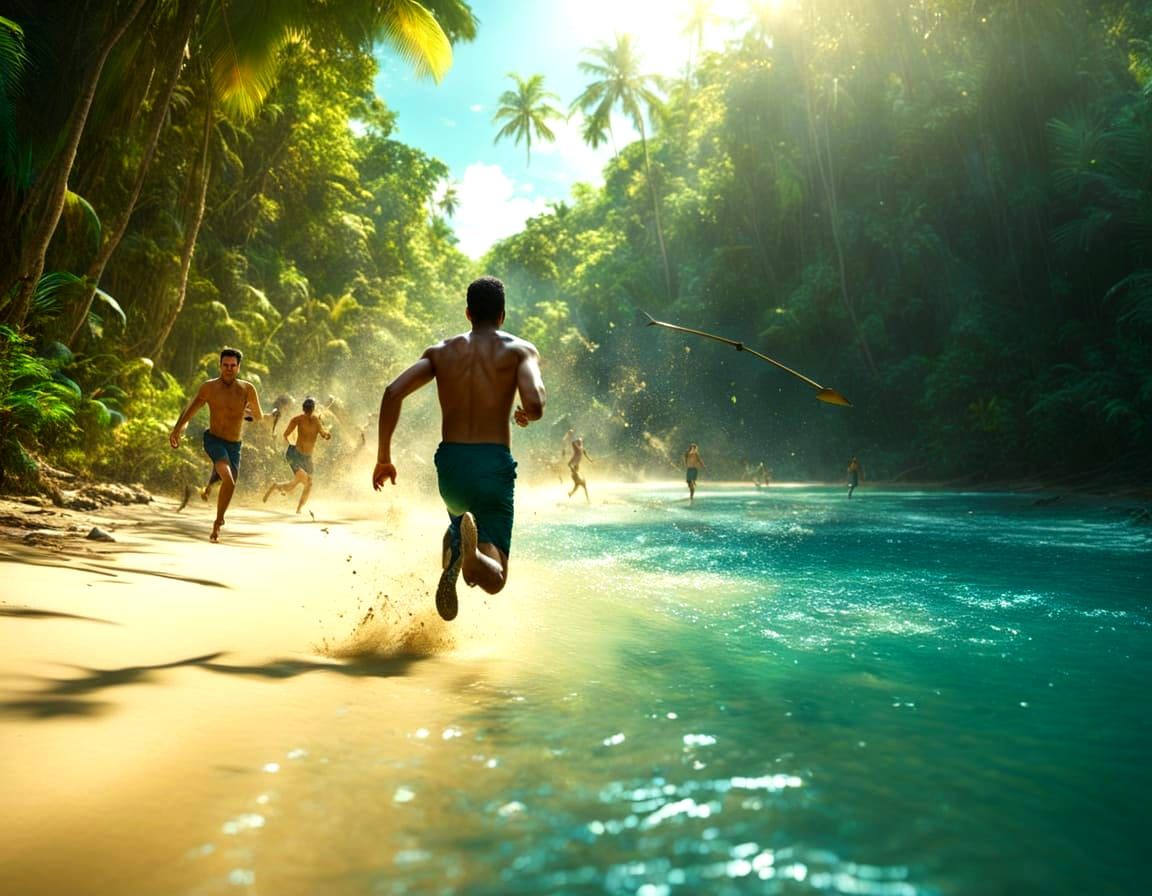 18th Century Beach Attack with Arrows