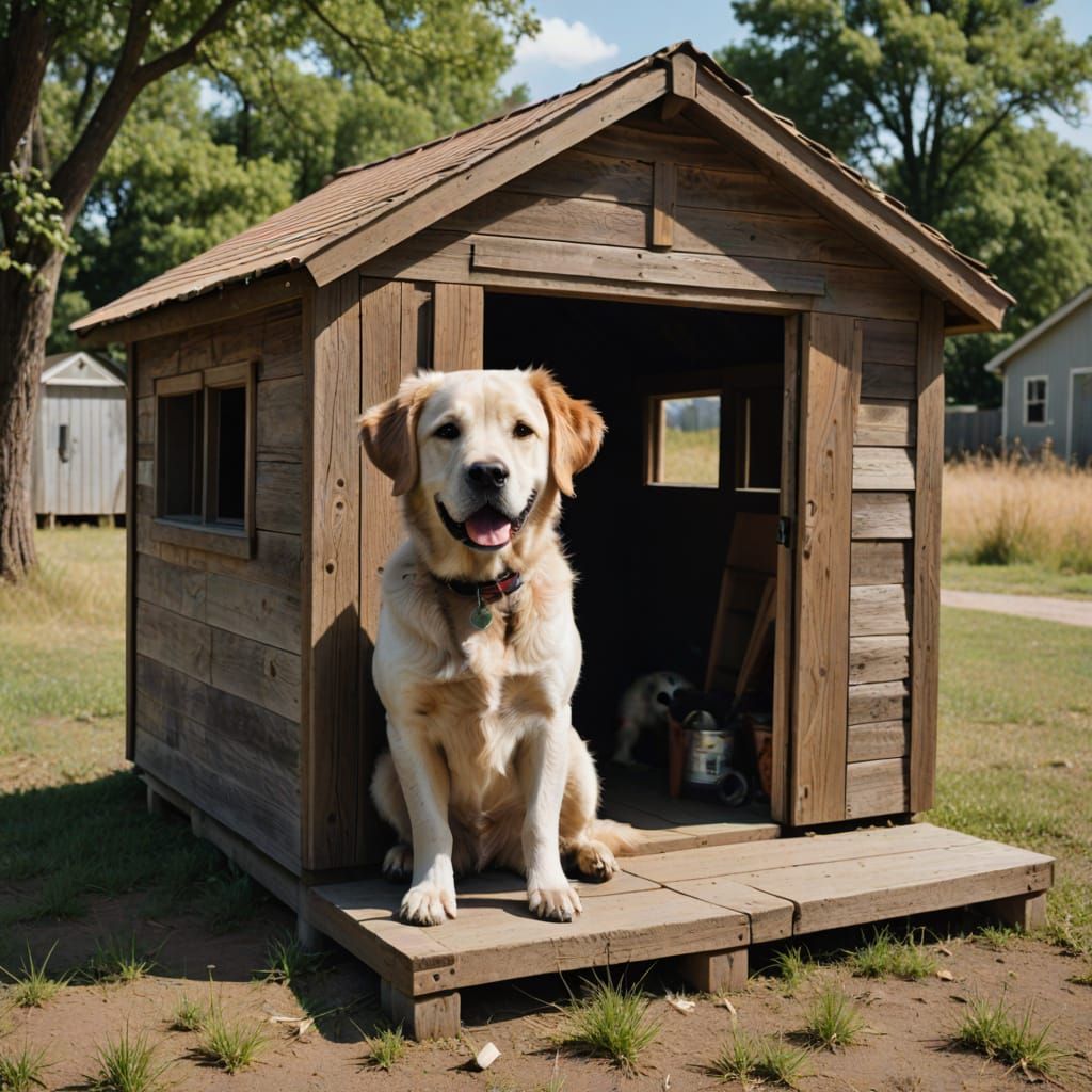 Dog + shack