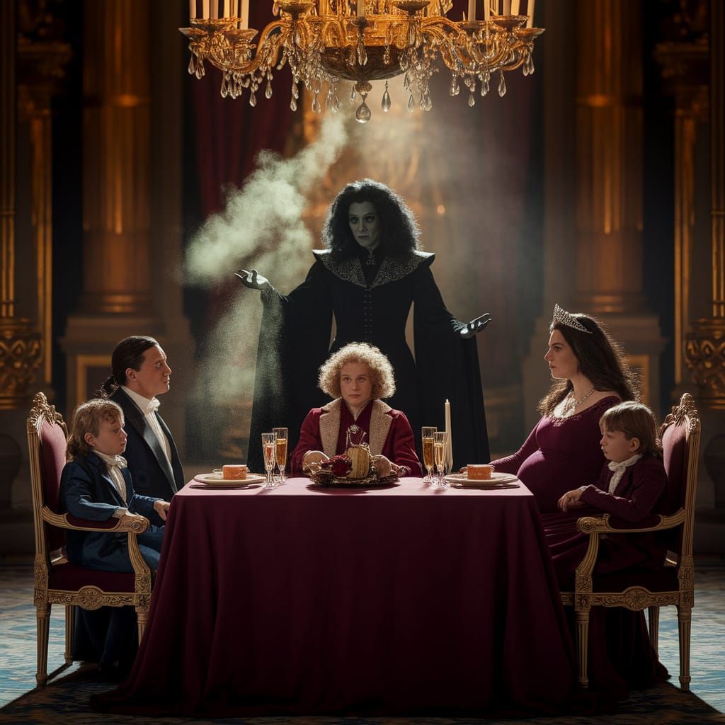 Liliputian Family Menaced by Dark Magic in Grand Palace