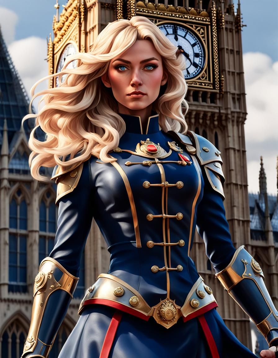 Confident Lionheart in Dynamic Pose