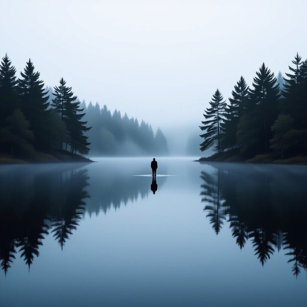 Serene Lake Reflection Fine Art Photography