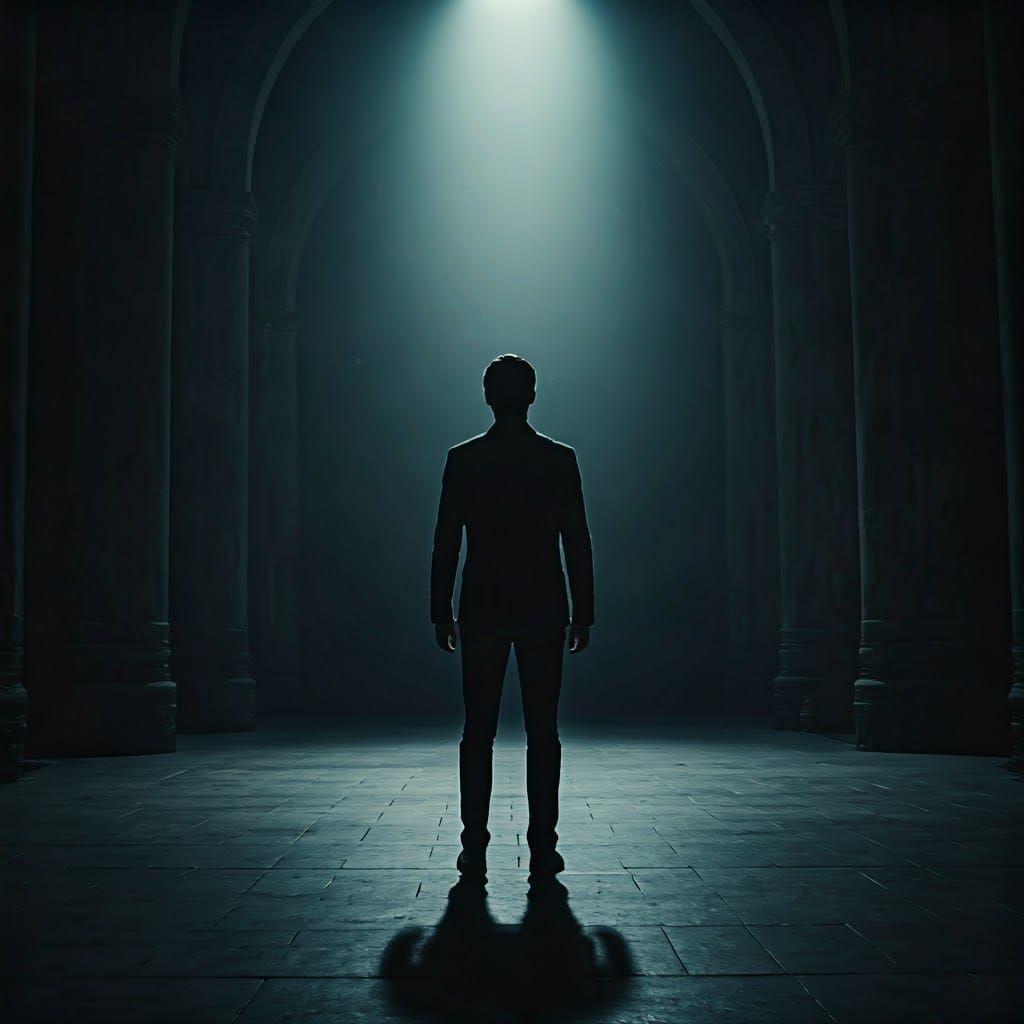 Cinematic Monologue in Dramatic Lighting