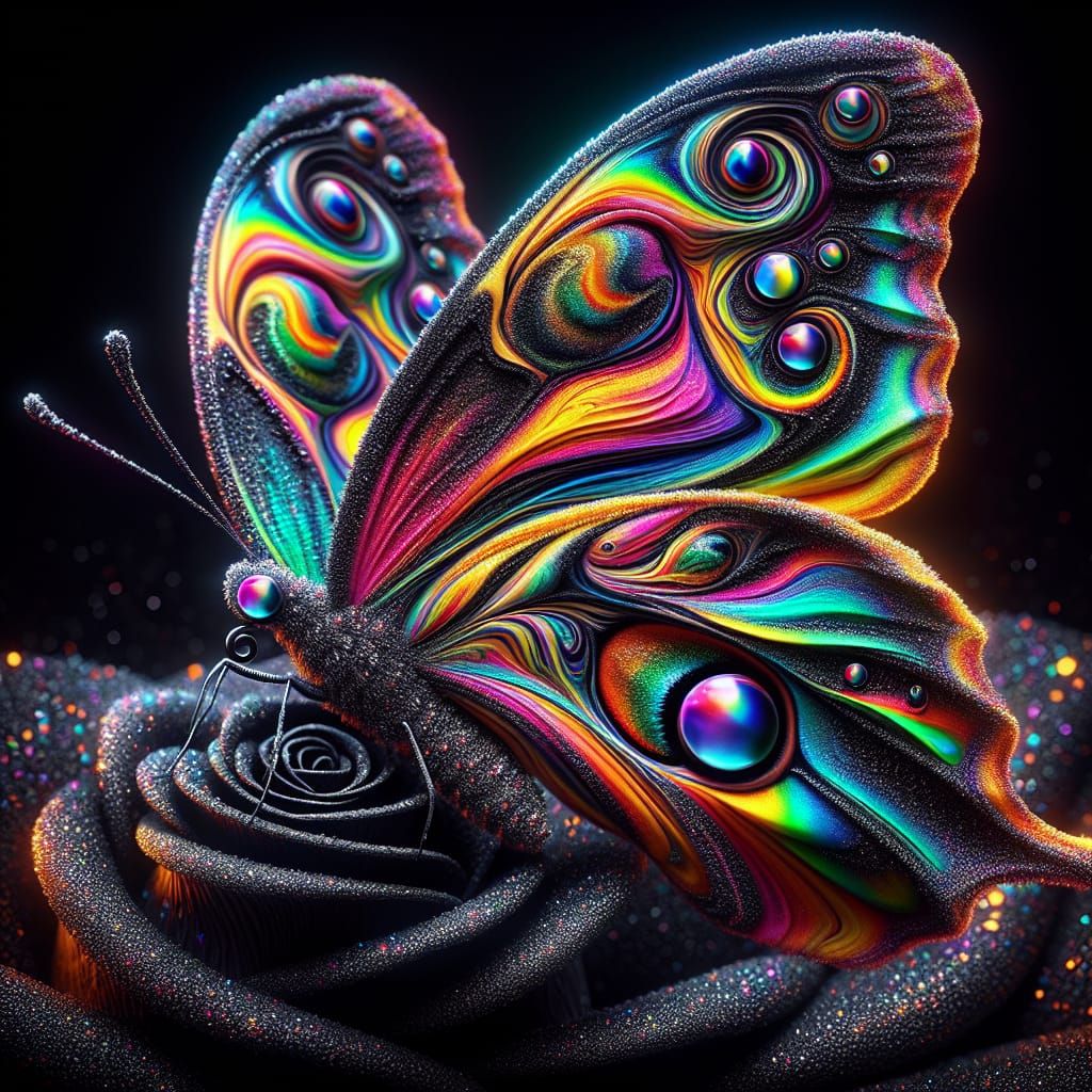 Black Rainbow Butterfly