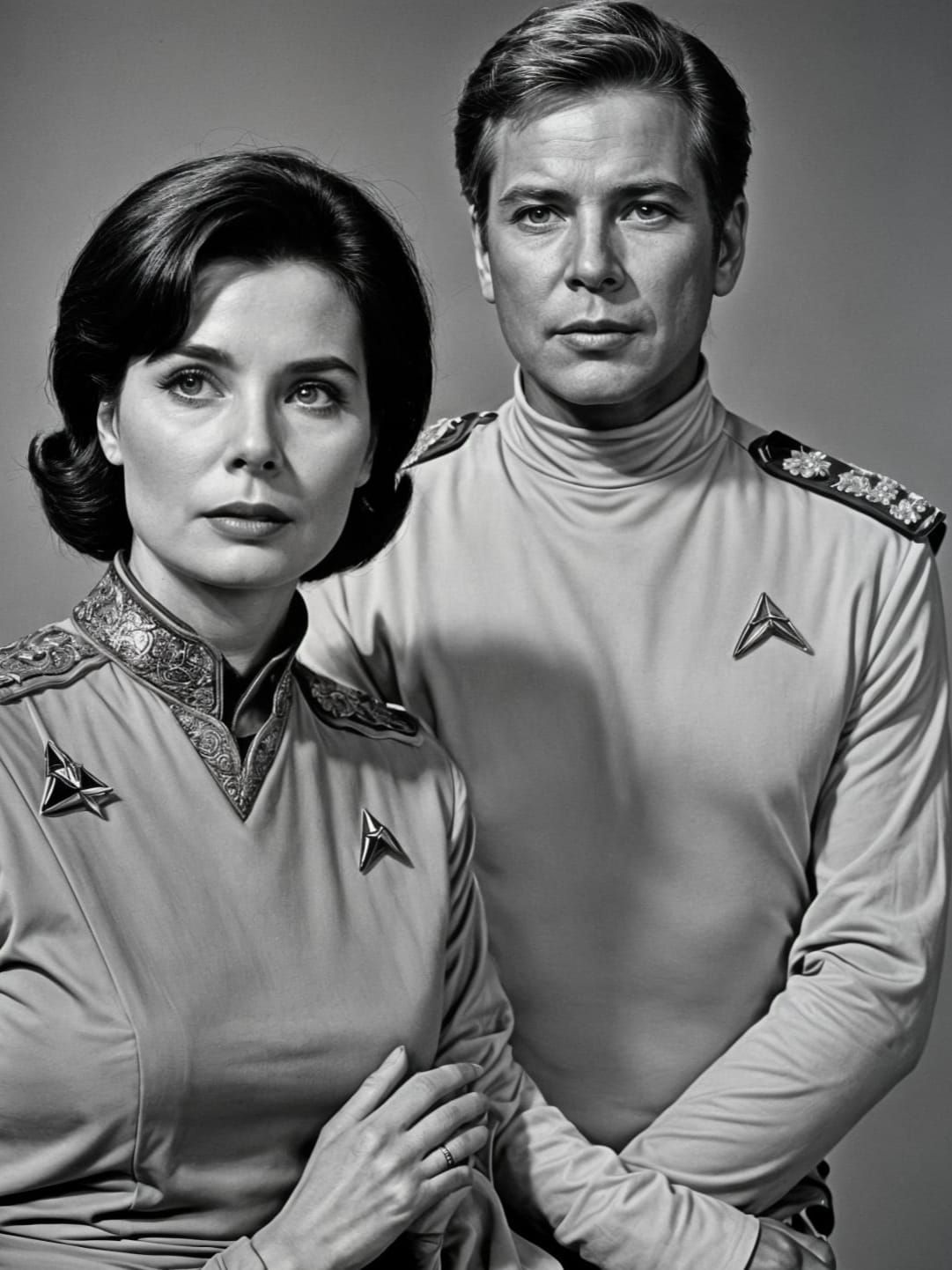 Elegant Portraits of Admiral Kirk and Isabella Rossellini