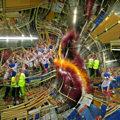 Large Hadron Collider: Energetic Particle Collision