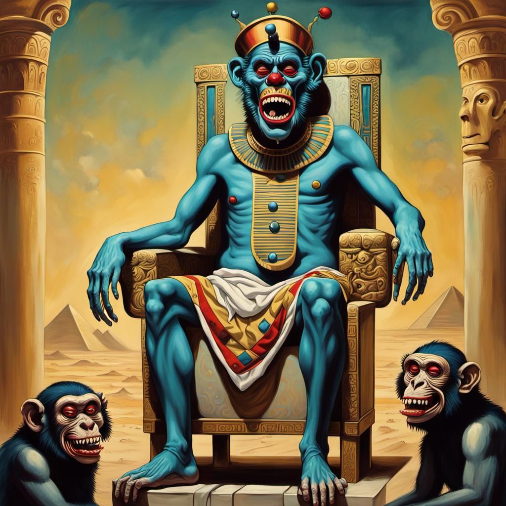 Zombie Monkey Monster Clown Ancient Egyptian Pharaoh