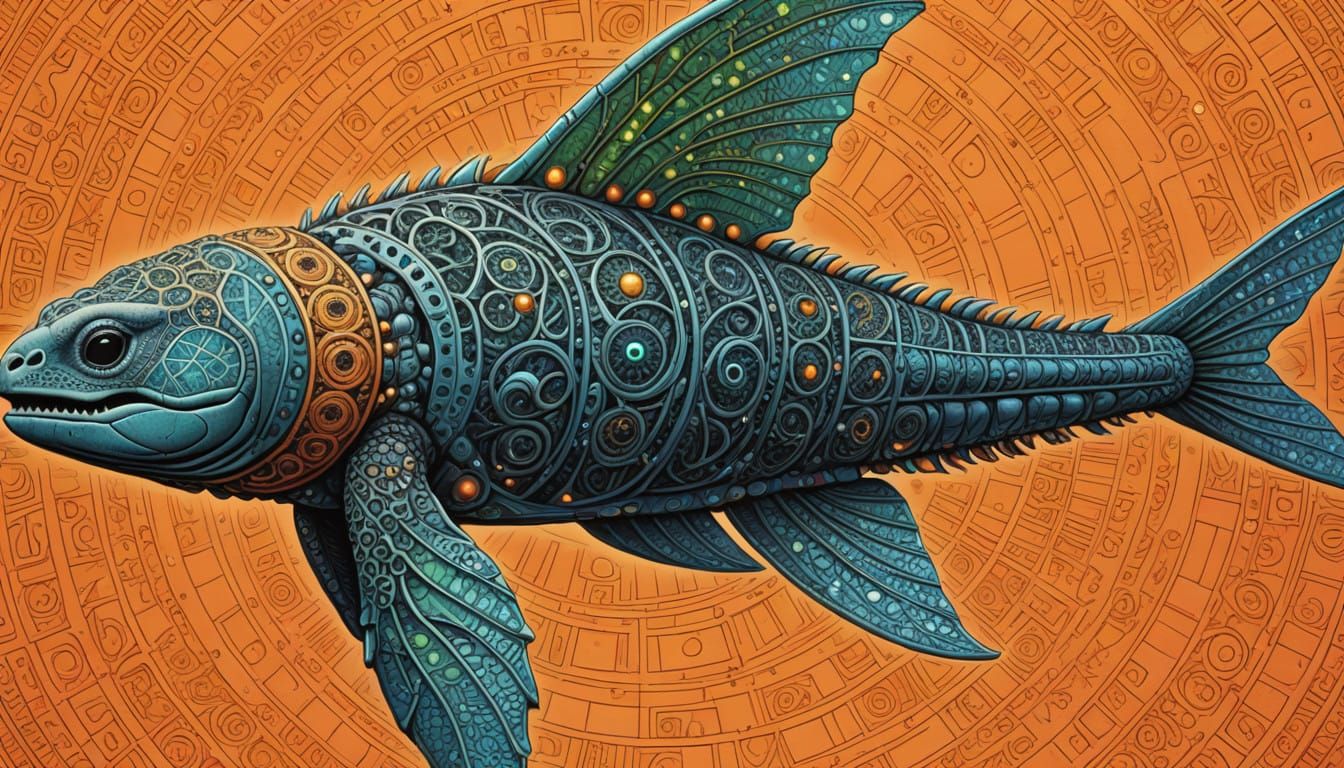 Surreal Aquatic Beings Engage in Interdimensional Combat in....