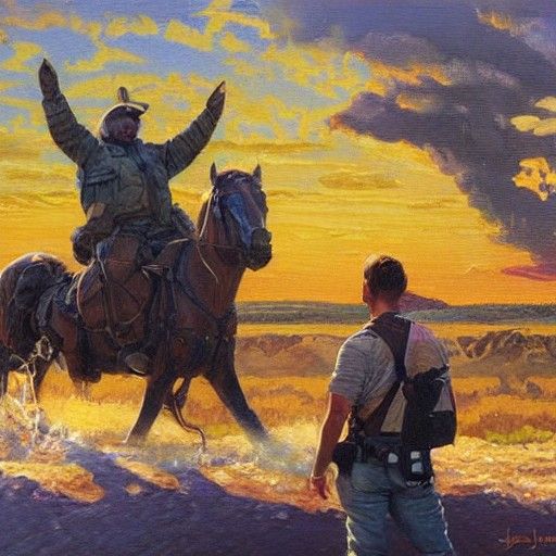 AWS Account Notice in Oil Painting Style