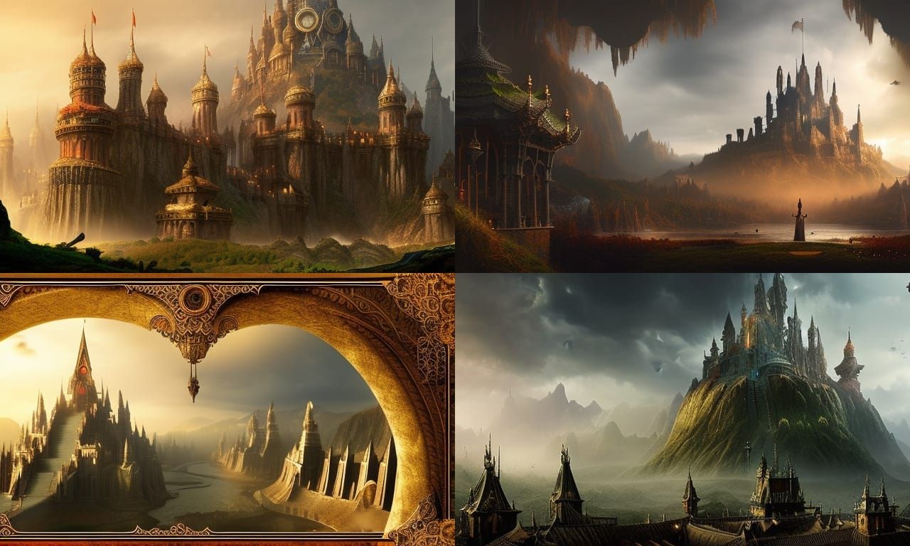Epic Fantasy Kingdom: Digital Matte Painting