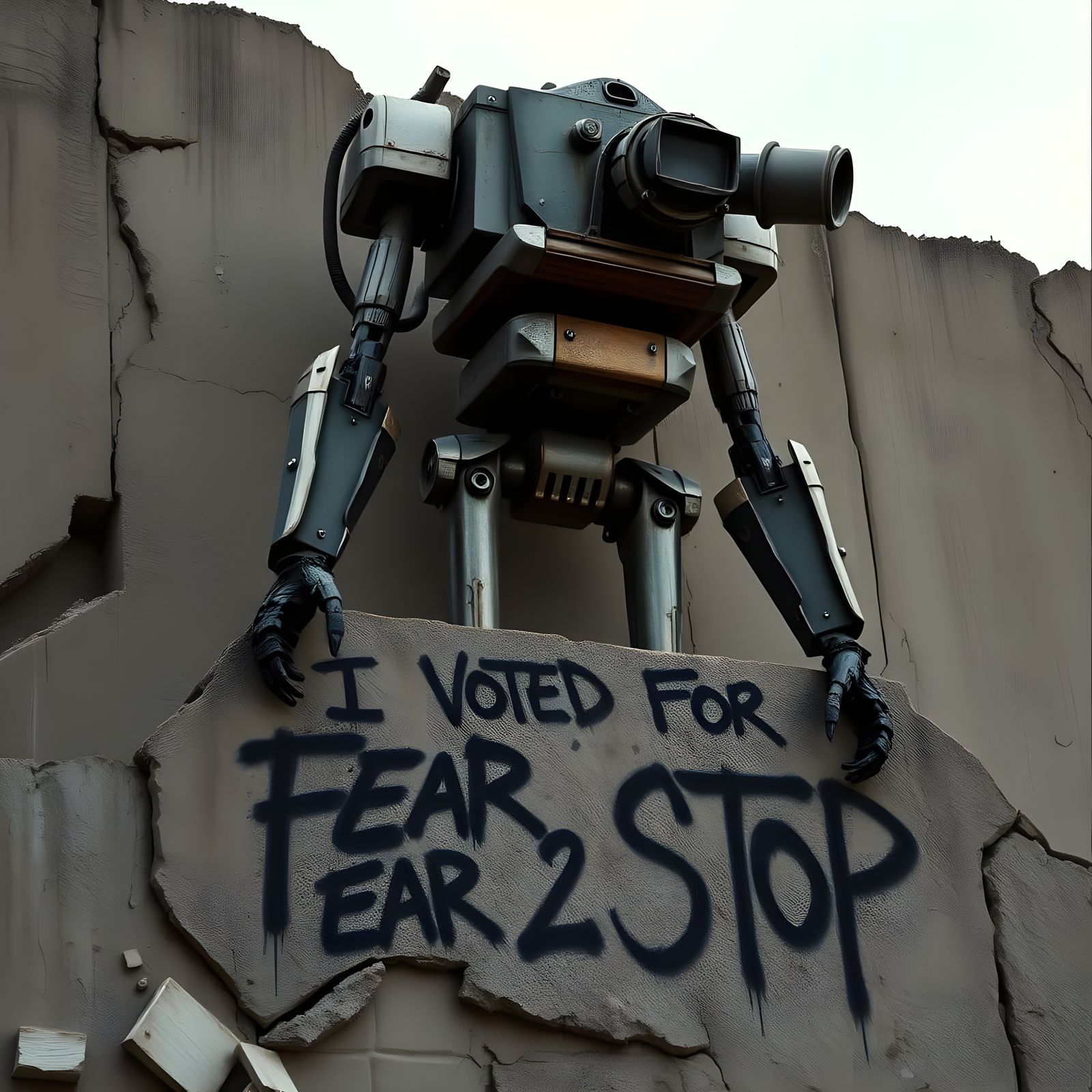 Stylized Political Slogan: "Don't Blame Me"