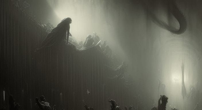 Sleep Paralysis Demon in Horror Style